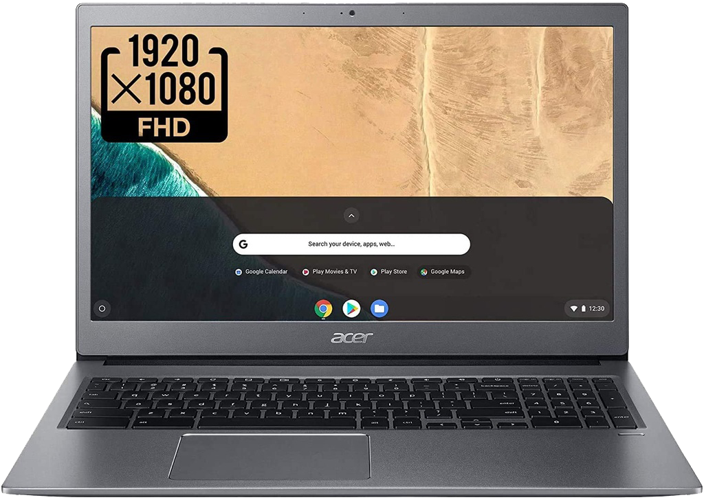Acer Chromebook CB715-1WT-3415 Intel Core i3-8130U Ram 8GB DDR4 128GB eMMC 15.6-inch-Full-HD Gray