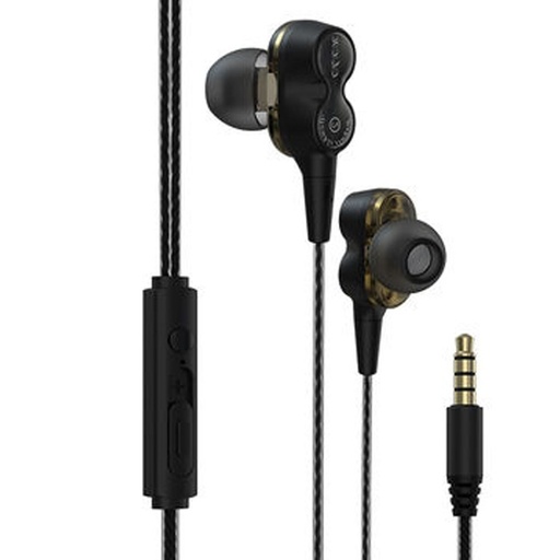 [HP50D] ديفيا سماعة أذن مع ميكرفون 3.5 مم - أسود