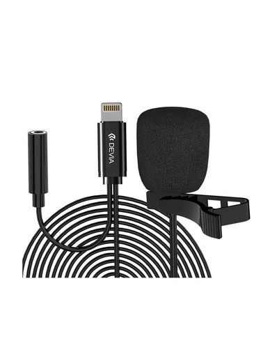 [MI33A] Devia EM063 Smart series wired Microphone Lightning - 1.5M - Black